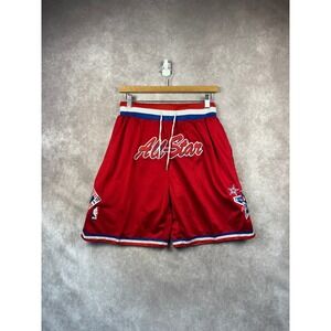 Just Don NBA All-Star Weekend 1991 Charlotte Shorts Red Size M Made in USA Retro
